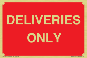 DELIVERIES ONLY
